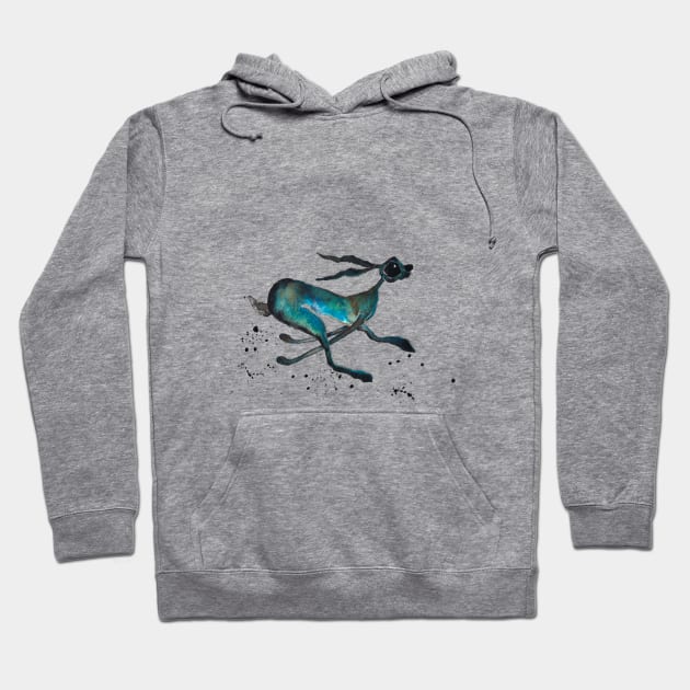 HARE IN A HURRY Hoodie by haresandcritters